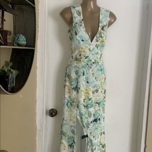 Beautiful Long Floral Dress Size Small